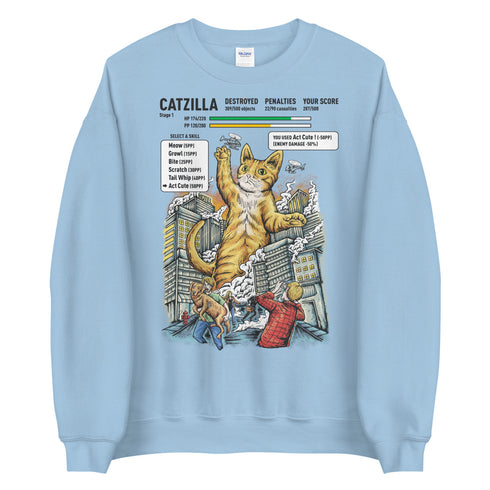 Catzilla Video Game Sweatshirt